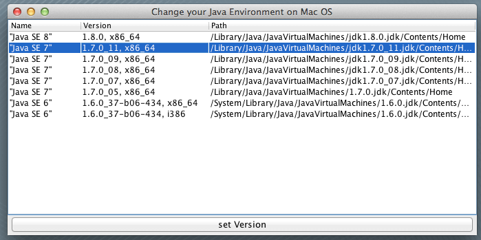 java 6 for the mac